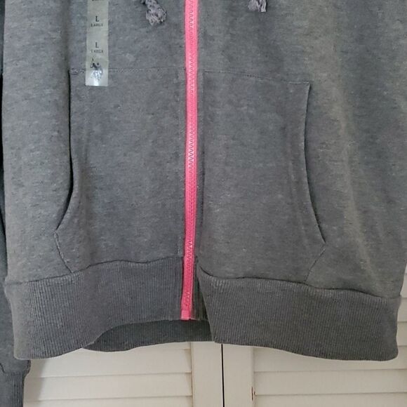 9 U.S. POLO ASSN. NWOT Gray hoodie Jacket - Picture 3 of 11